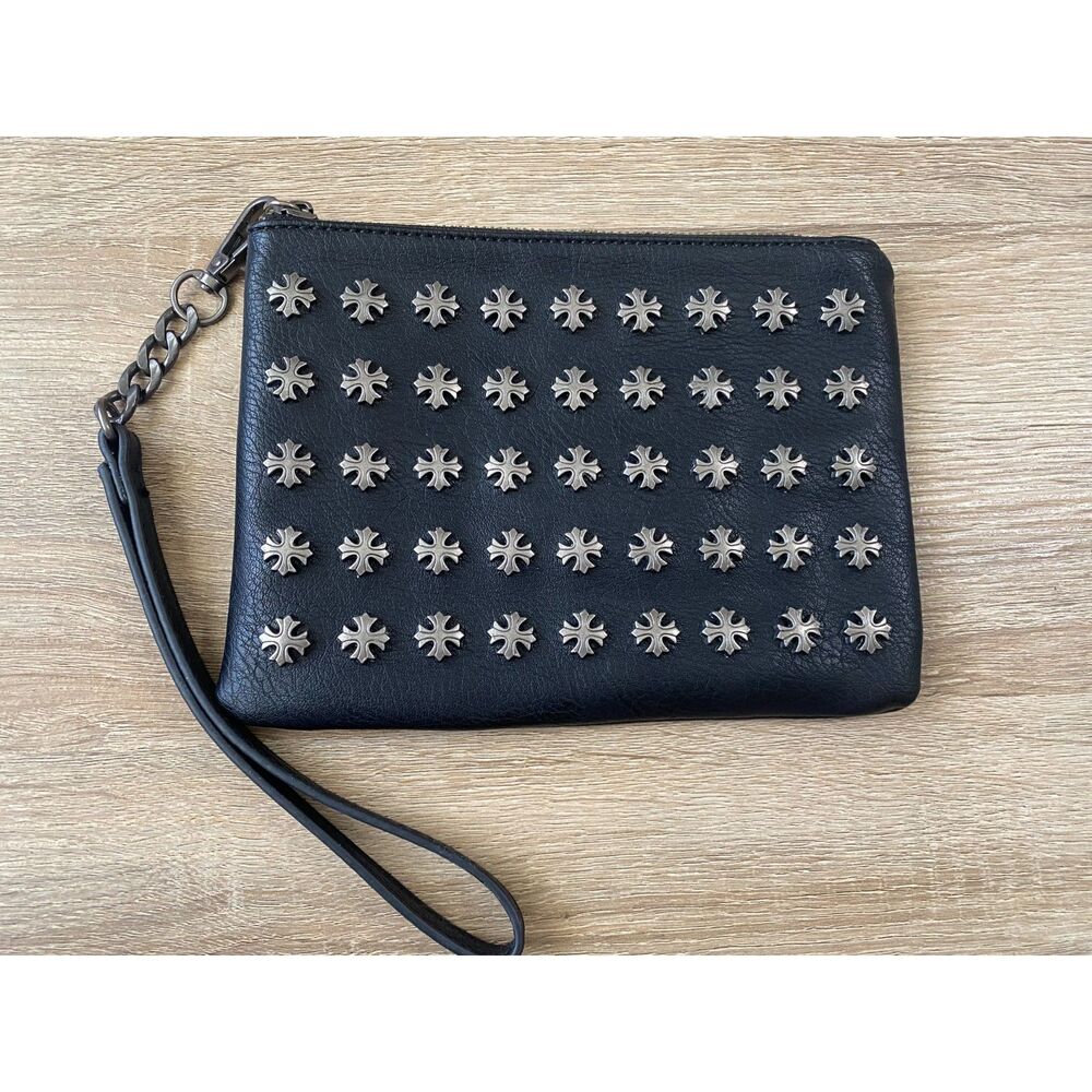Black Studded Wristlet